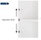 Free Standing White Wooden 2 Door Bathroom Cabinet Storage with 3 Shelves